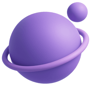 Planet with an orbit ring — restore your strength and inner balance
