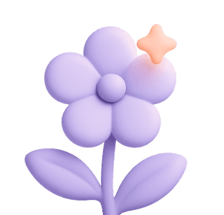 Blooming flower with a sparkle — achieve your goals with ease