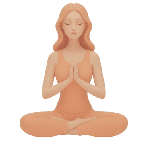 Woman meditating in lotus pose — Vipassana article cover